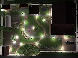 Схема розташування світильників: Ландшафтне проектування Хмельницький Тернопіль