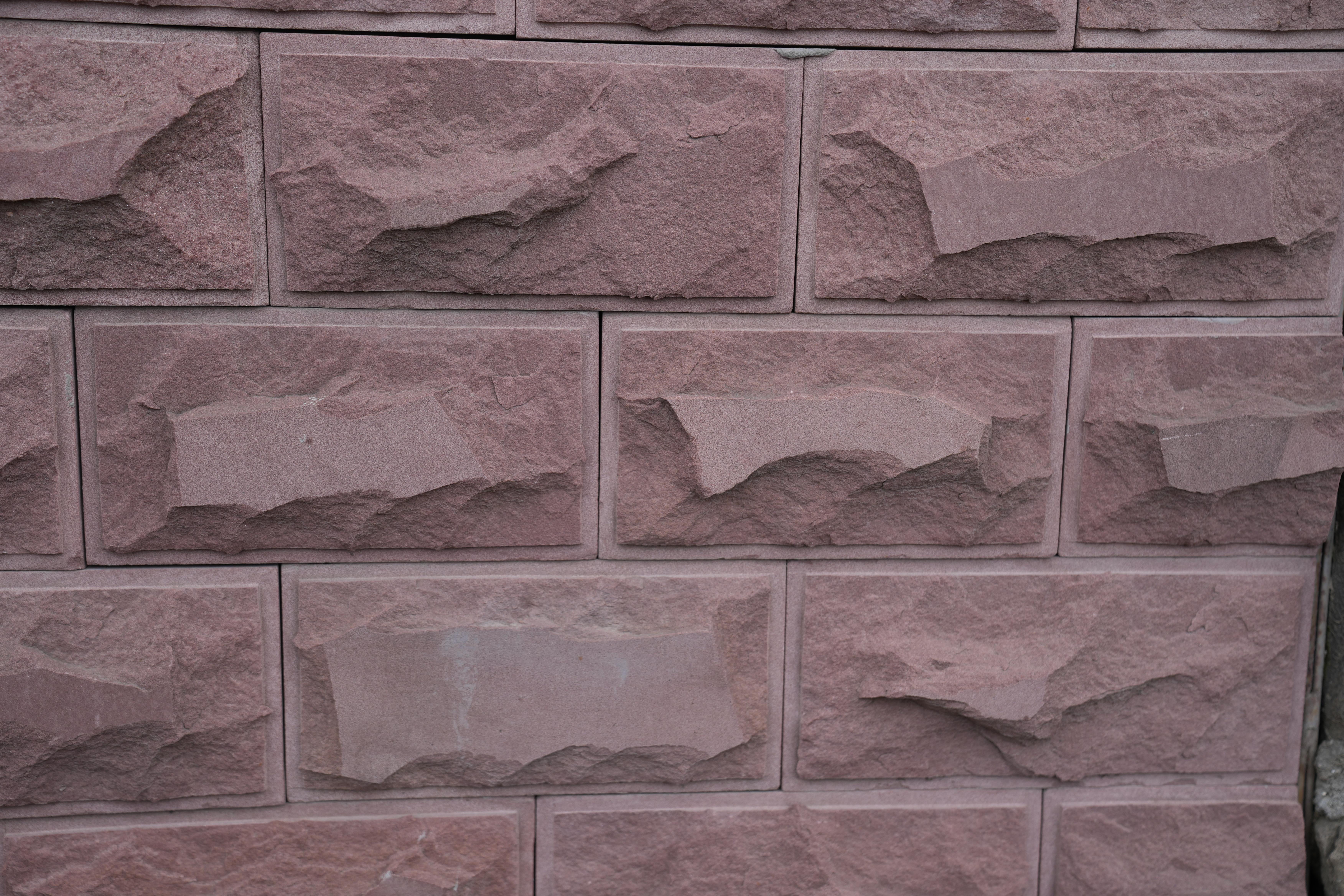 Плитка пісковик рустована червона