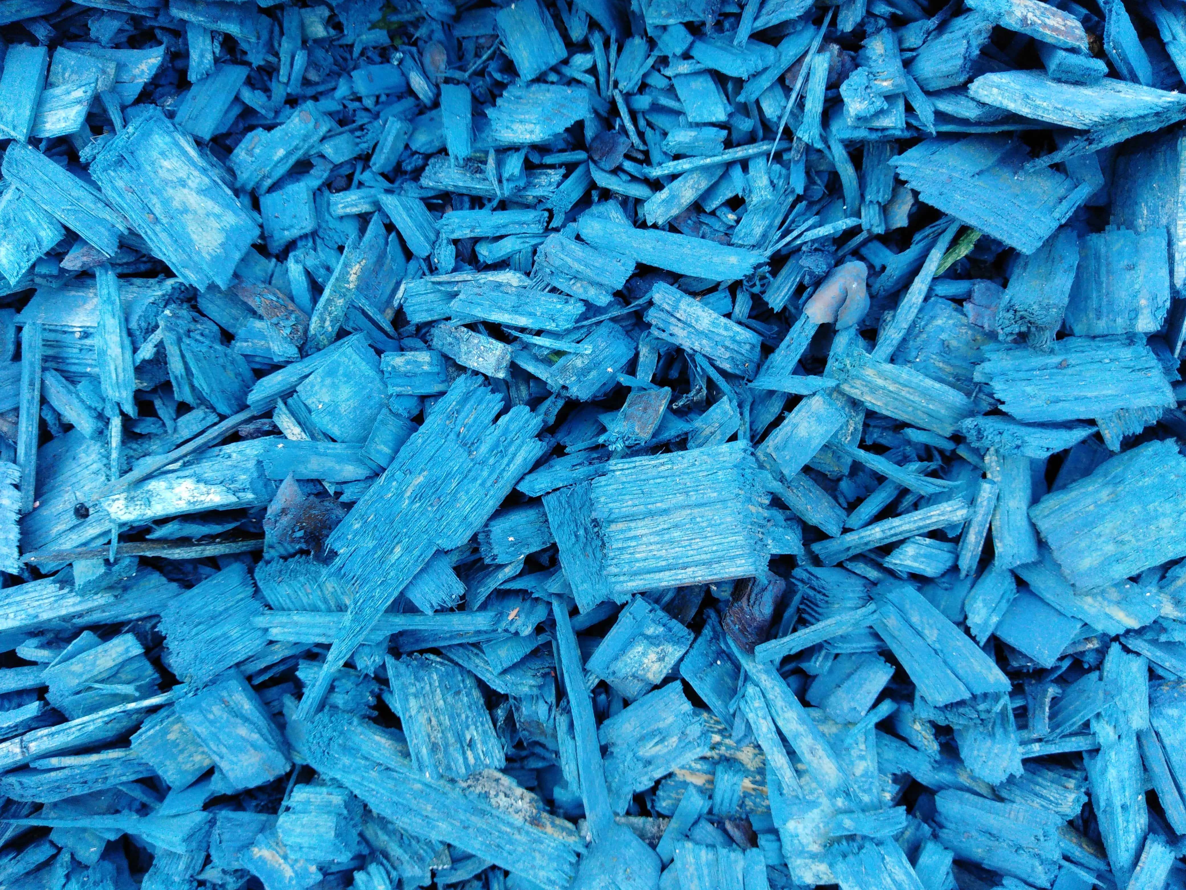 Мульча синяя