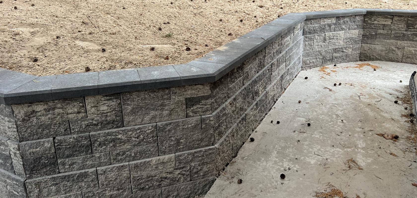 Опорна стінка «ПРЯМИЙ СКОЛ»‎