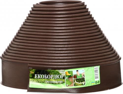 Екобордюр коричневий