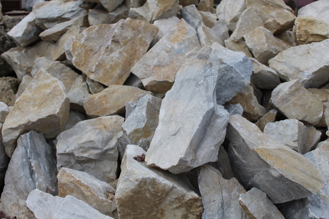 Мармур бутовий біло-жовтий