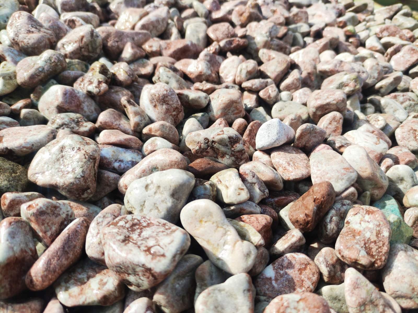 Галька мармурова рожева