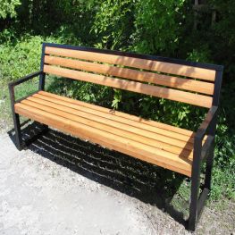 Лавочка садово-парковая, неразборная (210 см) MS-LP-014