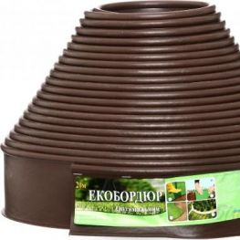 Екобордюр коричневий
